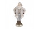 Christmas Decoration Figurine Santa Claus 8x6x15 Cm Grey Plastic - 8.0 cm Clayre & Eef