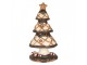 Hnědá dekorace stromek s cukrovinkami Christmas Tree - Ø 22*43 cm Clayre & Eef