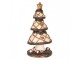 Hnědá dekorace stromek s cukrovinkami Christmas Tree - Ø 22*43 cm Clayre & Eef