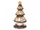 Hnědá dekorace stromek s cukrovinkami Christmas Tree - Ø 22*43 cm Clayre & Eef