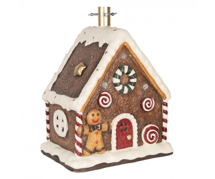 Stojan na stromek perníková chaloupka Gingerbread - 37*26*47 cm Clayre & Eef