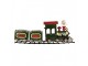 Zelená kovová dekorace vláček Christmas Train - 77*15*33 cm Clayre & Eef