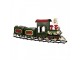 Zelená kovová dekorace vláček Christmas Train - 77*15*33 cm Clayre & Eef