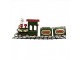 Zelená kovová dekorace vláček Christmas Train - 77*15*33 cm Clayre & Eef