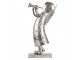 Christmas Decoration Figurine Angel 30x15x50 Cm Silver Colored Metal - 30.0 cm Clayre & Eef