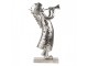 Christmas Decoration Figurine Angel 30x15x50 Cm Silver Colored Metal - 30.0 cm Clayre & Eef