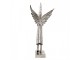 Christmas Decoration Figurine Angel 30x15x50 Cm Silver Colored Metal - 30.0 cm Clayre & Eef