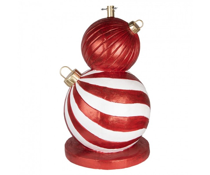 Christmas Tree Stand ? 55x84 Cm Red White Ceramic Material - ? 55*84 cm Clayre & Eef
