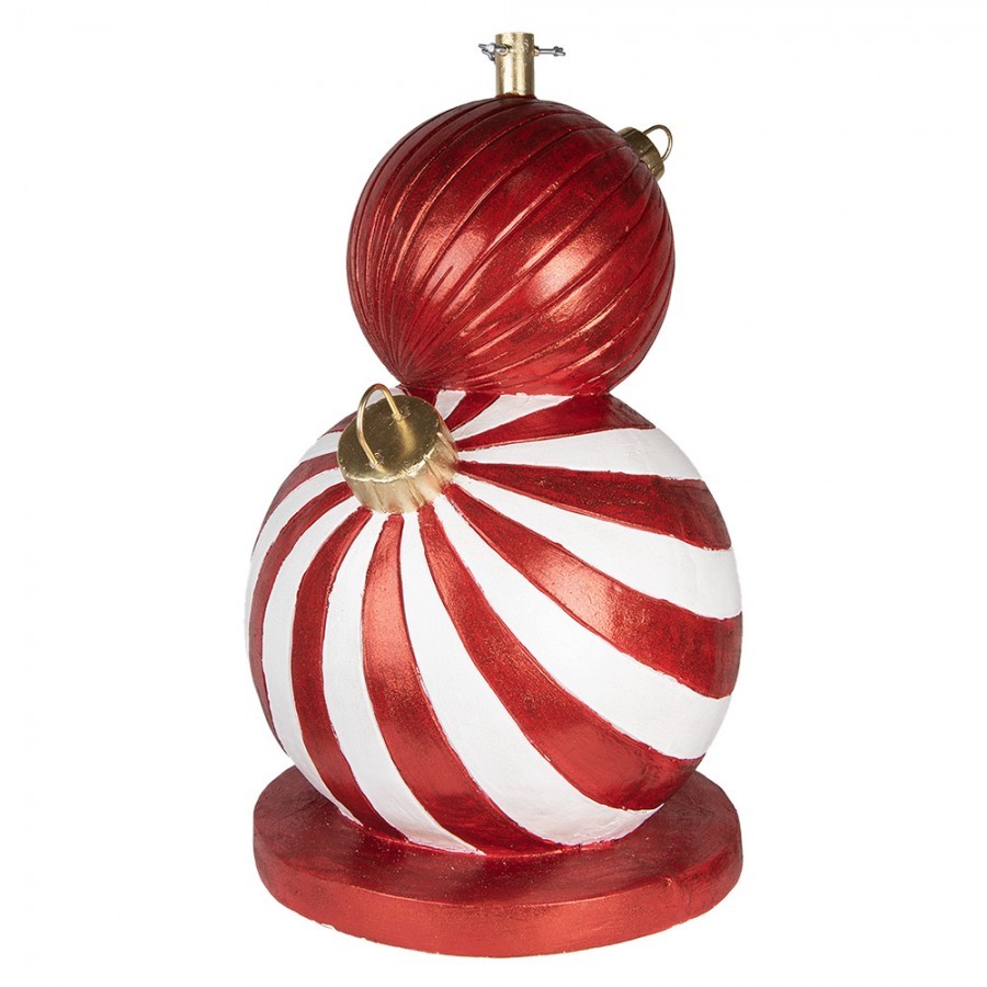 Christmas Tree Stand ? 55x84 Cm Red White Ceramic Material - ? 55*84 cm