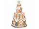 Stojan na stromek věž z chaloupek Christmas Tree - Ø 35*57 cm Clayre & Eef