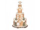 Stojan na stromek věž z chaloupek Christmas Tree - Ø 35*57 cm Clayre & Eef