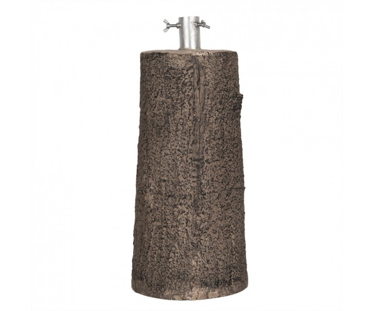 Hnědý stojan na stromek ve tvaru pařezu Christmas Tree - Ø 23*52 cm Clayre & Eef