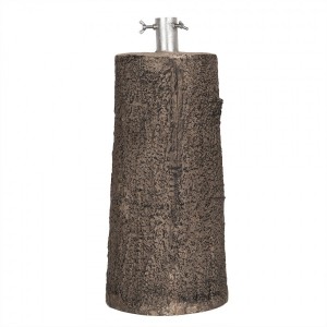 Hnědý stojan na stromek ve tvaru pařezu Christmas Tree - Ø 23*52 cm