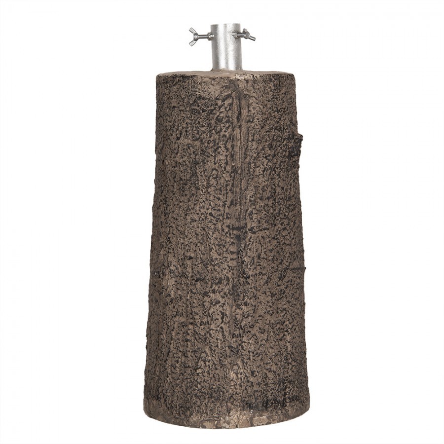 Hnědý stojan na stromek ve tvaru pařezu Christmas Tree - Ø 23*52 cm