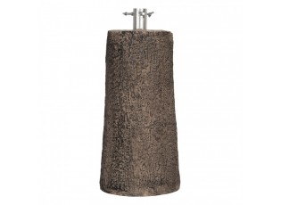 Hnědý stojan na stromek ve tvaru pařezu Christmas Tree - Ø 23*52 cm