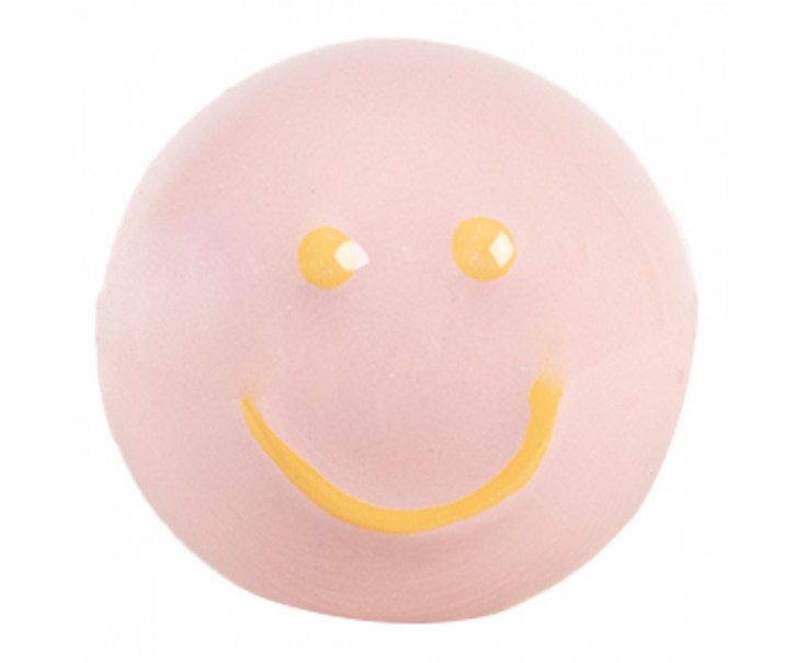 Růžová keramická knopka Smile - Ø 4*4 cm / S3 cm Clayre & Eef