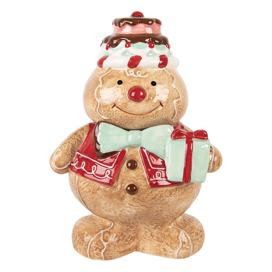 Keramická dóza perníček Gingerbread Man - 17*14*24 cm 