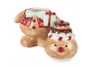 Keramická dóza perníček Gingerbread Man - 17*14*24 cm 