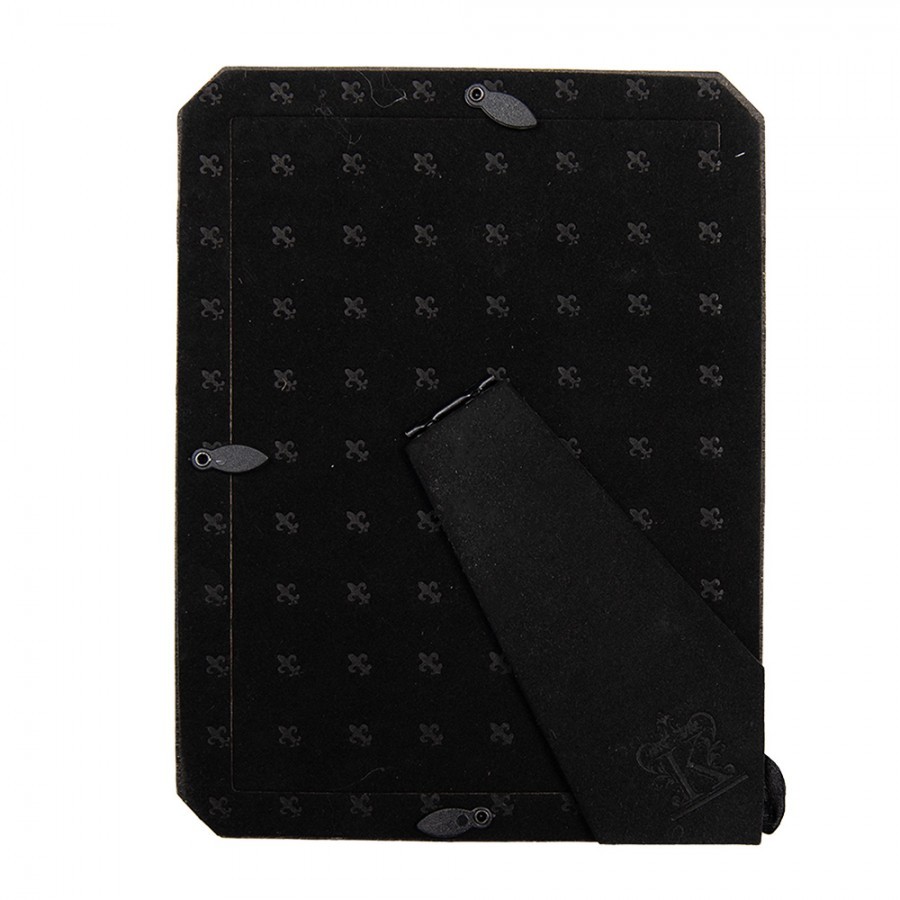 Zlatý fotorámeček s mušličkami a zrcátky - 9*2*12 cm / 6*9 cm