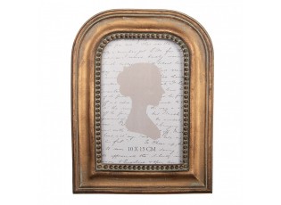 Zlatý antik fotorámeček s perličkami - 16*2*21 cm / 10*15 cm