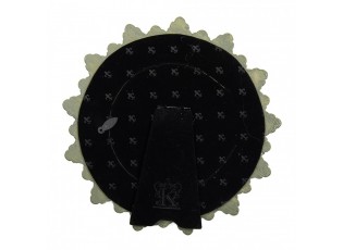 Zelený kulatá fotorámeček s listy - Ø 19*2 cm / Ø 10 cm