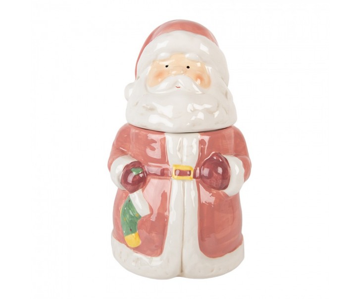 Keramická dóza Santa Claus - Ø 15*26 cm Clayre & Eef
