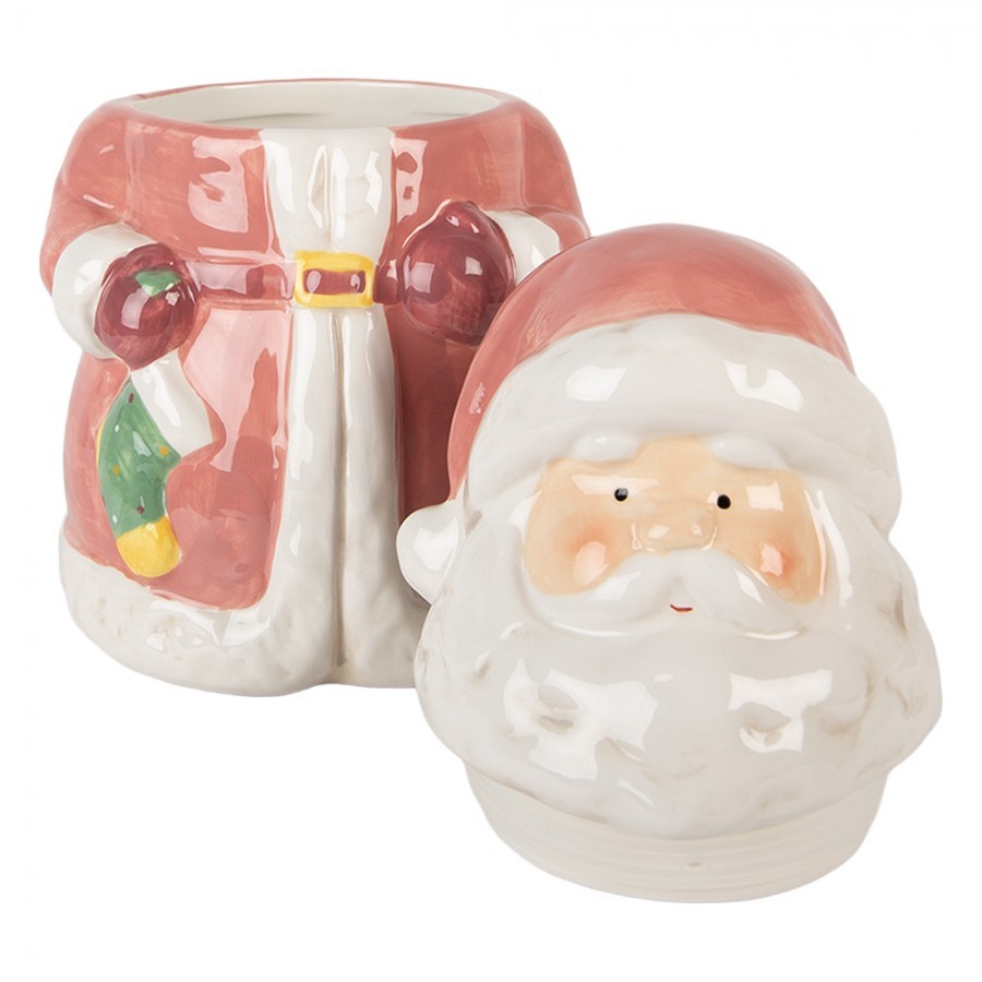 Keramická dóza Santa Claus - Ø 15*26 cm