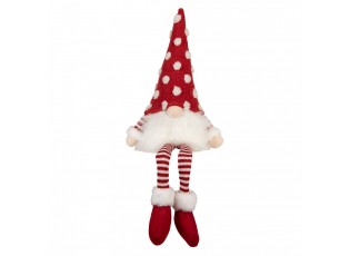 Christmas Decoration With LED Lighting Gnome 16x12x32/60 Cm Red Synthetic - 16.0 cm