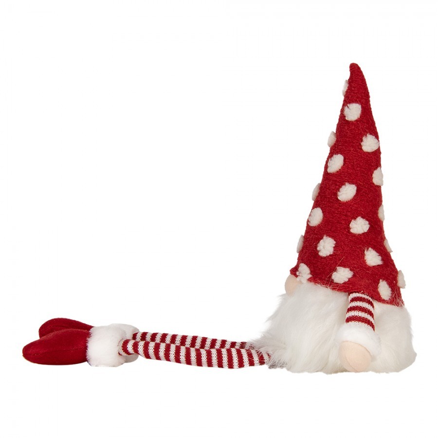 Christmas Decoration With LED Lighting Gnome 16x12x32/60 Cm Red Synthetic - 16.0 cm