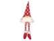 Christmas Decoration With LED Lighting Gnome 16x12x32/60 Cm Red Synthetic - 16.0 cm Clayre & Eef