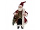 Christmas Decoration Figurine Santa Claus 16x8x28 Cm Red Textile - 16.0 cm Clayre & Eef