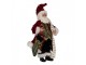 Christmas Decoration Figurine Santa Claus 16x8x28 Cm Red Textile - 16.0 cm Clayre & Eef