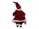 Christmas Decoration Figurine Santa Claus 16x8x28 Cm Red Textile - 16.0 cm Clayre & Eef
