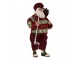 Christmas Decoration Figurine Santa Claus 16x11x28 Cm Red Textile - 16.0 cm Clayre & Eef