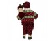 Christmas Decoration Figurine Santa Claus 16x11x28 Cm Red Textile - 16.0 cm Clayre & Eef