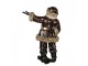Christmas Decoration Figurine Santa Claus 58x33x76 Cm Red Gold Colored Plastic - 58.0 cm Clayre & Eef