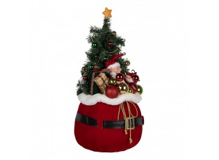 Christmas Decoration With LED Lighting Christmas Tree ? 30x70 Cm Red Synthetic - Christmas