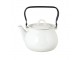 Bílá varná smaltovaná konvice Emil´s Enamel Offwhite - Ø 19 * 16,5 cm / 2,5L Strömshaga