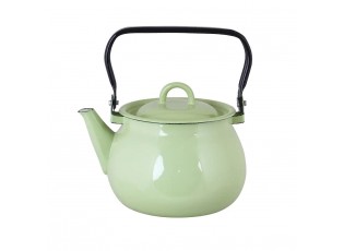 Zelená varná smaltovaná konvice Emil´s Enamel Green - Ø 19 * 16,5 cm / 2,5L