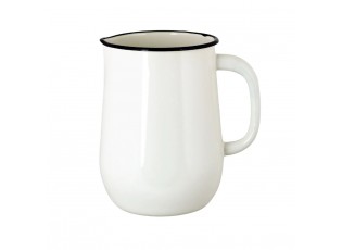Bílý smaltovaný džbán Emil´s Enamel Offwhite - Ø 14,5*20 cm / 2,5L