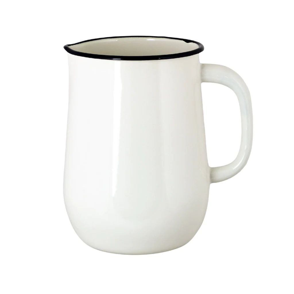 Bílý smaltovaný džbán Emil´s Enamel Offwhite - Ø 14,5*20 cm / 2,5L