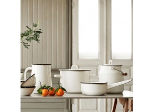 Bílý smaltovaný džbán Emil´s Enamel Offwhite - Ø 14,5*20 cm / 2,5L