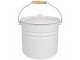 Bílý smaltovaný kbelík s víkem Emil´s Enamel Offwhite - Ø 28*27 cm / 12L Strömshaga