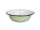 Zelená smaltovaná mísa umyvadlo Emil´s Enamel Green - Ø 40*13 cm / 9L Strömshaga