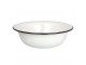 Bílá smaltovaná mísa umyvadlo Emil´s Enamel Offwhite - Ø 40*13 cm / 9L Strömshaga