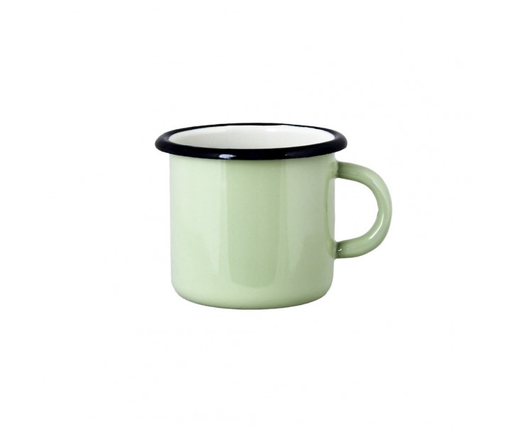 Zelený smaltovaný hrnek Emil´s Enamel Green - Ø 9*8 cm / 0,4L Strömshaga