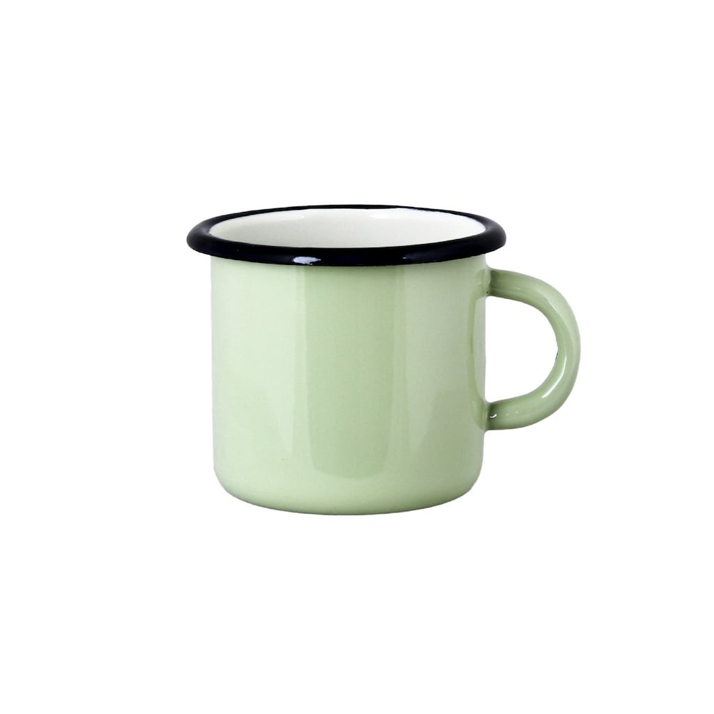 Zelený smaltovaný hrnek Emil´s Enamel Green - Ø 9*8 cm / 0,4L