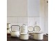 Bílý smaltovaný hrnec s víkem Emil´s Enamel Offwhite - Ø 18*17cm / 3L Strömshaga