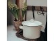 Bílý smaltovaný hrnec s víkem Emil´s Enamel Offwhite - Ø 18*17cm / 3L Strömshaga