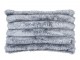 Šedý plyšový měkoučký žebrovaný polštář Soft Rabbi - 30*15*50cm Mars & More 